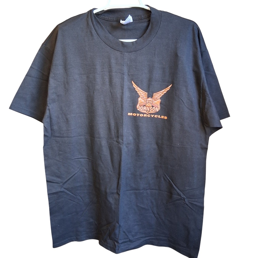 Vintage Big Johnson Motorcycle‎ Graphic Tshirt Large NWOT